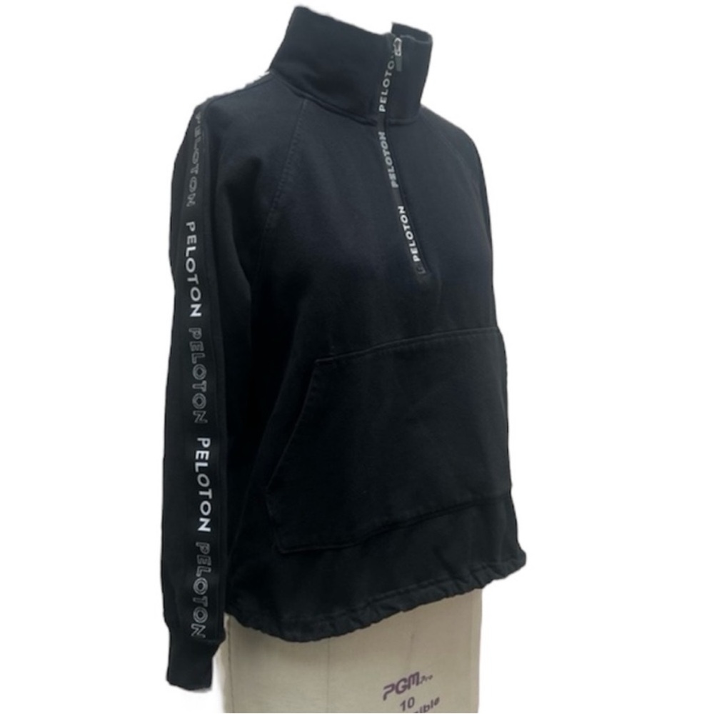 Peloton Quarter Zip Pull Over Black Jacket